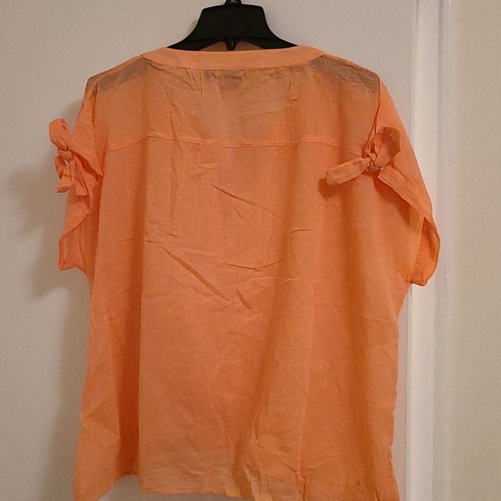 Brand New Coral Flirty Blouse - Picture 5 of 5